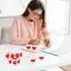 thumbnail image 4 of pstuiky Rollo de pegatinas autoadhesivas en blanco con forma de corazón (500 unidades)., 4 of 5