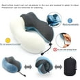 Lightweight Memory Foam Travel Pillow, Neck Sleeping Support for Travel