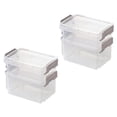 thumbnail image 2 of MasteelfCA 4 Pcs Desktop Storage Cases Transparent Jewelry Organizers Stackable Boxes, 2 of 7