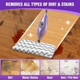thumbnail image 5 of 8 Pack Steam Mop Replacement Pads Washable Microfiber Reusable Color Variant: 4 Pack Stripe + 4 Pack White, 5 of 6