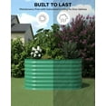 thumbnail image 2 of Aoile Raised Garden Bed Outdoor, 2x4x2 Ft Large Metal Planter Box for Vegetables, Fruits, Flower, Green, 2 of 7