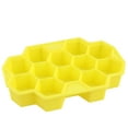 thumbnail image 5 of FUEENIRVA 2Pcs Yellow Silicone Ice Mold 12 Grids Honeycomb Shape Ice Grids Mold for Easy Storage, 5 of 8