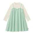 thumbnail image 3 of Ashirexll Girls Dresses Size 10-12, Girls Long Sleeve Dress, 2-14Y Kids Long Sleeve Solid Color Round Neck Dress Autumn Casual Loose Dresses, 3 of 4