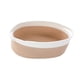 thumbnail image 4 of Cesta tejida con asas de cuerda de algodón para almacenamiento en encimeras de baño. Beige, 4 of 9