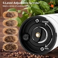 thumbnail image 4 of Electric Salt and Pepper Grinder Rechargeable Automatic Pepper Mill with Adjustable Coarsenes with LED Light-B, 4 of 8