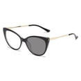 thumbnail image 4 of Gafas de sol retro con forma de ojo de gato, montura de metal, nuevas, con espejo plano, fotocromáticas, antiluz azul, para fotografía callejera, para mujer, con ojos de moda, 4 of 5
