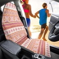 thumbnail image 4 of Uourmeti Terry Cloth Car Seat Cover Machine Washable, Compatible with Van and Truck, Non Slip Waterproof Bucket Seat Protector Fit for Sedan Vehicle Geometric Stripe 1 Pack, 4 of 7