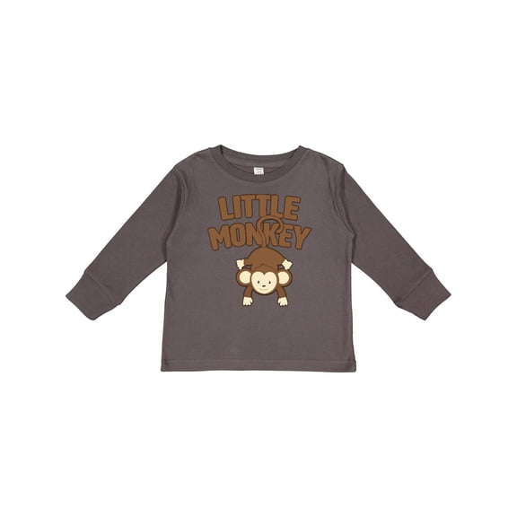 Inktastic Little Monkey Boys or Girls Long Sleeve Toddler T-Shirt