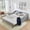 Black, variant on Full Size Upholstered Daybed, 3-in-1 Convertible Sofa Bed with Pull Out Trundle and Side Storage, Tufted Button Backrest for Small Space Living Room Guest Room, Green