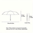 thumbnail image 3 of Luxury Large Folding Umbrella - Excellent UV Protection, Waterproof & Windproof, Automatic Open & Close, Compact and Lightweight, Ideal for Men and Women, Outdoor and Daily Use, 3 of 15