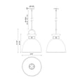 thumbnail image 5 of PD411318AGMB-Alora Lighting-Waldo - 1 Light Pendant-21.75 Inches Tall and 18 Inches Wide-Aged Gold/Matte Black Finish, 5 of 7