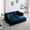 Blue, variant on 4 - Piece Upholstered Sectional Sofa, 1 - Piece of 2 Seater Sofa and 2- Piece of Ottomans, 2 Seater Loveseat Lounge with Ottomans (Blue)