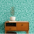 thumbnail image 2 of S4sassy Removable Contemporary Green Wall Decor, Artistic Leaf Print Textured Contact Paper for Walls, Cabinets, Self Adhesive Vinyl Wallpaper Roll, Waterproof Contact Paper for Walls - 25"x60" inch, 2 of 9