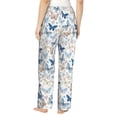 thumbnail image 3 of Goofa Butterfly Printed Soft Pajama Pants for Women, Wide Leg Comfy Casual Lounge Yoga Pants-Medium, 3 of 9