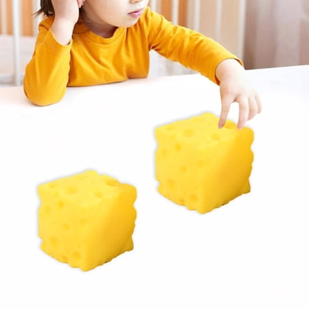 2026 Cheese Toys Squeeze Cheese Stress Ball Cheese Fidgets Cheesecake Toys Sensory Miniatures Novelty Toy(2pc)