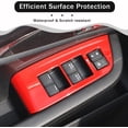 thumbnail image 3 of TINKI 4PCS Window Lift Switch Panel Frame Cover Trim for Honda Pilot 2016-2022/ Passport 2019-2023, ABS Material Car Door Window Glasses Lifter Button Decoration Accessories, 3 of 14