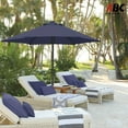 thumbnail image 4 of ABCCANOPY 7.5ft Outdoor Market Hand Push Patio Umbrella,12+Colors, Navy Blue, 4 of 8
