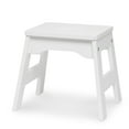 thumbnail image 3 of Melissa & Doug Wooden Stools – Set of 2 Stackable, Portable 11-Inch-Tall Stools (White), 3 of 6