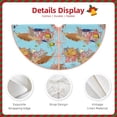 thumbnail image 3 of Sikiie Turtles And Corals Nativity Christmas Tree Skirt, Jesus Christian Winter Holiday Tree Mat Decoration(30-48IN)30", 3 of 6