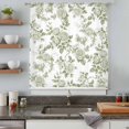 thumbnail image 5 of Sage Green Flower Sheer Curtains 84 Inches Long, Vintage Country Rose Leaf Floral Light Filering Curtains, Breathable Simi Curtain Privacy Drapes for Living Room Bedroom Lightweight Window Treatment, 5 of 9