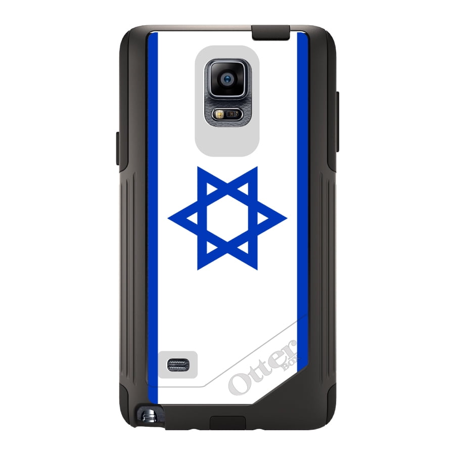 DistinctInk Custom Black OtterBox Commuter Series Case for Samsung Galaxy Note 4...