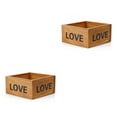 thumbnail image 3 of Raindrops 2pcs Vintage Wooden Flower Pot Moss Micro Landscape Box Toiletries Box, 3 of 8