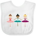 thumbnail image 3 of Inktastic Little Ballerina Trio Girls Baby Bib, 3 of 4