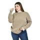 thumbnail image 1 of Sueter con cuello y puños de encaje Roman Fashion /Tallas Extras, 4015 (Cafe) cafe 36, 1 of 7