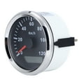 thumbnail image 1 of Gps Speedometer, Anti-fog Curved Glass Car Speedometer  For Vehicles For All-terrain Vehicles For Boats Silver Frame Black Dial, 1 of 8