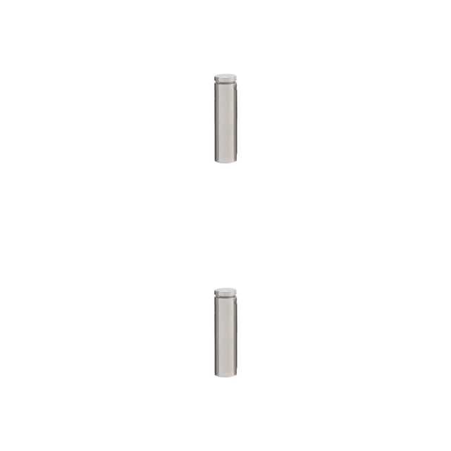Riwesomey Tornillo publicitario Acero inoxidable Diseño aerodinámico Espejo de vidrio Clavo Tuerca ligera Perno Soporte para colgar en la pared 12x60mm 2Conjunto