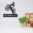 thumbnail image 4 of Handmadetneonsign Custom Motocross Biker Metal Wall Art LED Light, Dirt Bike Name Sign Home Decor, 4 of 5
