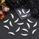 thumbnail image 4 of 60 colgantes de resina con forma de diente de lobo, diseño floral blanco, para collar, con dientes de animal., 4 of 6