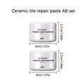 Fufafayo Clearance Ceramic Tile Repair Agent Ceramic Paste Toilet Glaze