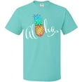 thumbnail image 3 of Inktastic Aloha- in cursive with pineapple rainbow colors T-Shirt, 3 of 5