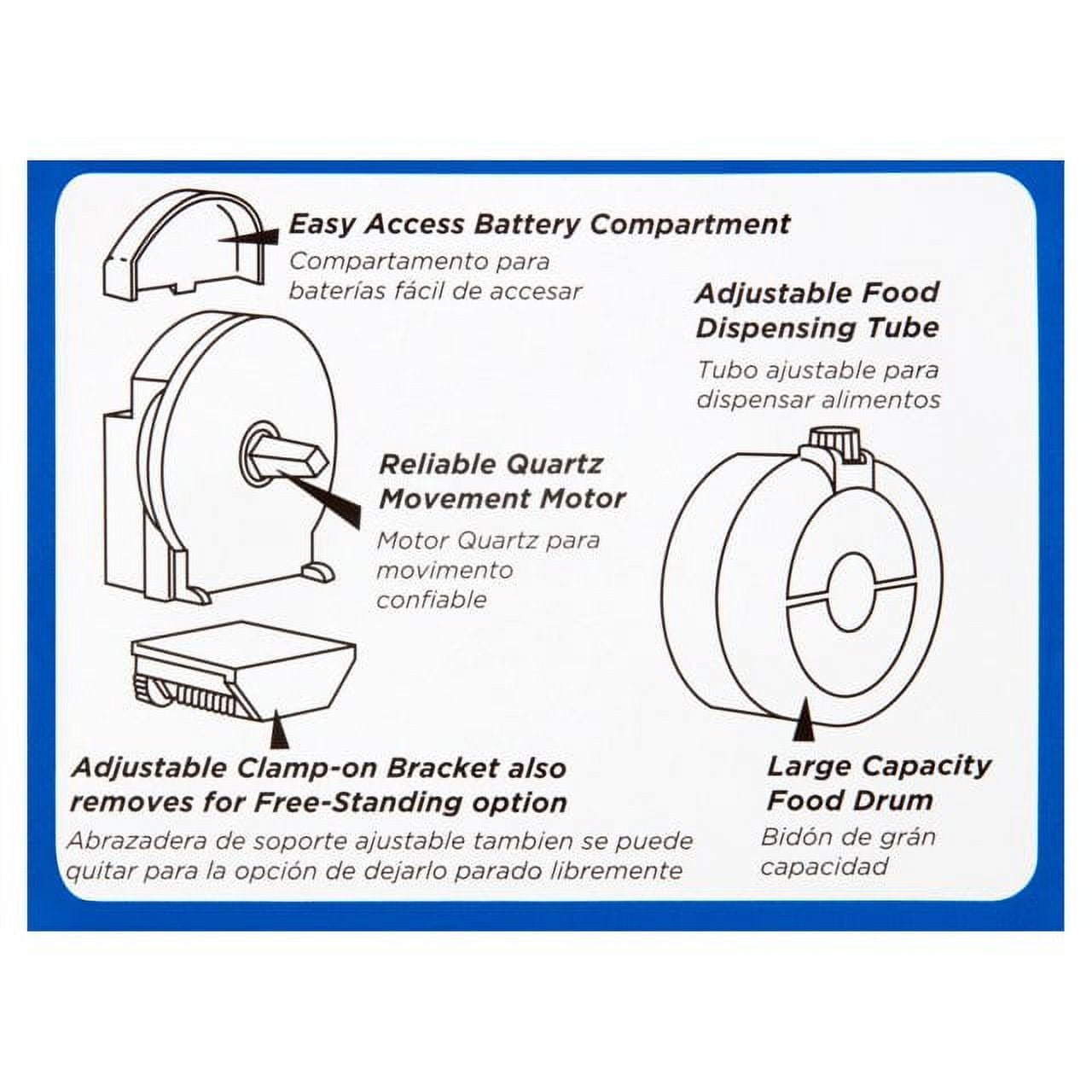 Penn-Plax Automatic Daily Double Automatic Fish Feeder -  1 Pack Battery Operated