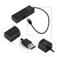 thumbnail image 1 of Alta Velocidad 4, Adaptador De Convertidor Extensor Portátil Cable De Guitarra A Puerto Usb 3.0 Hub Interfaz De Audio Usb Para Lector De Tarjetas Negro, 1 of 7