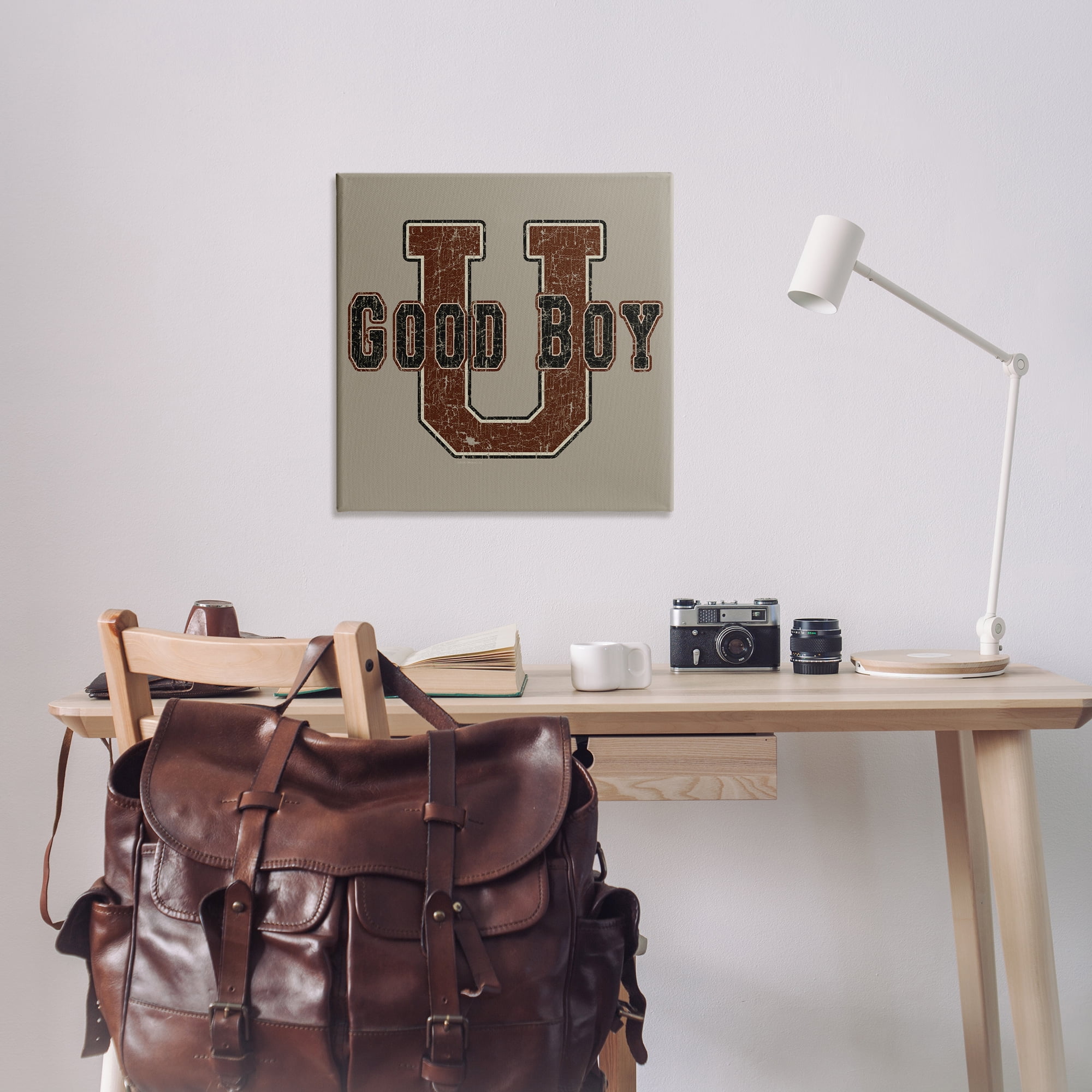 Stupell Industries Good Boy U Vintage Novelty & Humor Painting Wrapped Canvas Art Print Wall Art, 30 x 30