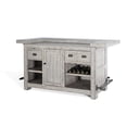 thumbnail image 3 of Pemberly Row 42" Traditional Mahogany Wood Home Bar in Gray Finish, 3 of 4
