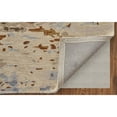 thumbnail image 4 of Feizy Everley Modern Abstract, Ivory/Blue/Brown, 4' x 6' Accent Rug Easy Care Stain Resistant Pet & Kid Friendly Casual Watercolor Floor Rug for Living room Bedroom, 4 of 8