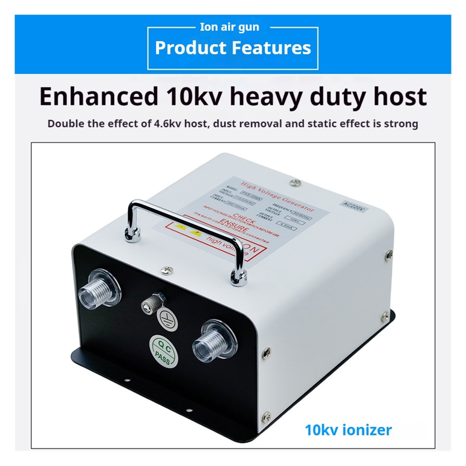 10KV Electrostatic  Blower Industrial izing Air Gun  Wind Snake Machine  nerator Electrostatic Eliminator ZJ-302D ,Power Tools