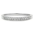 thumbnail image 3 of Dazzlingrock Collection 0.15 Carat (Ctw) 10k White Diamond Ladies Anniversary Wedding Band Stackable Ring, White Gold, Size 10, 3 of 4