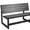Harbor Gray, variant on Lifetime New Outdoor or Indoor Convertible Patio Bench to Picnic Table, Mocha Brown (60139)