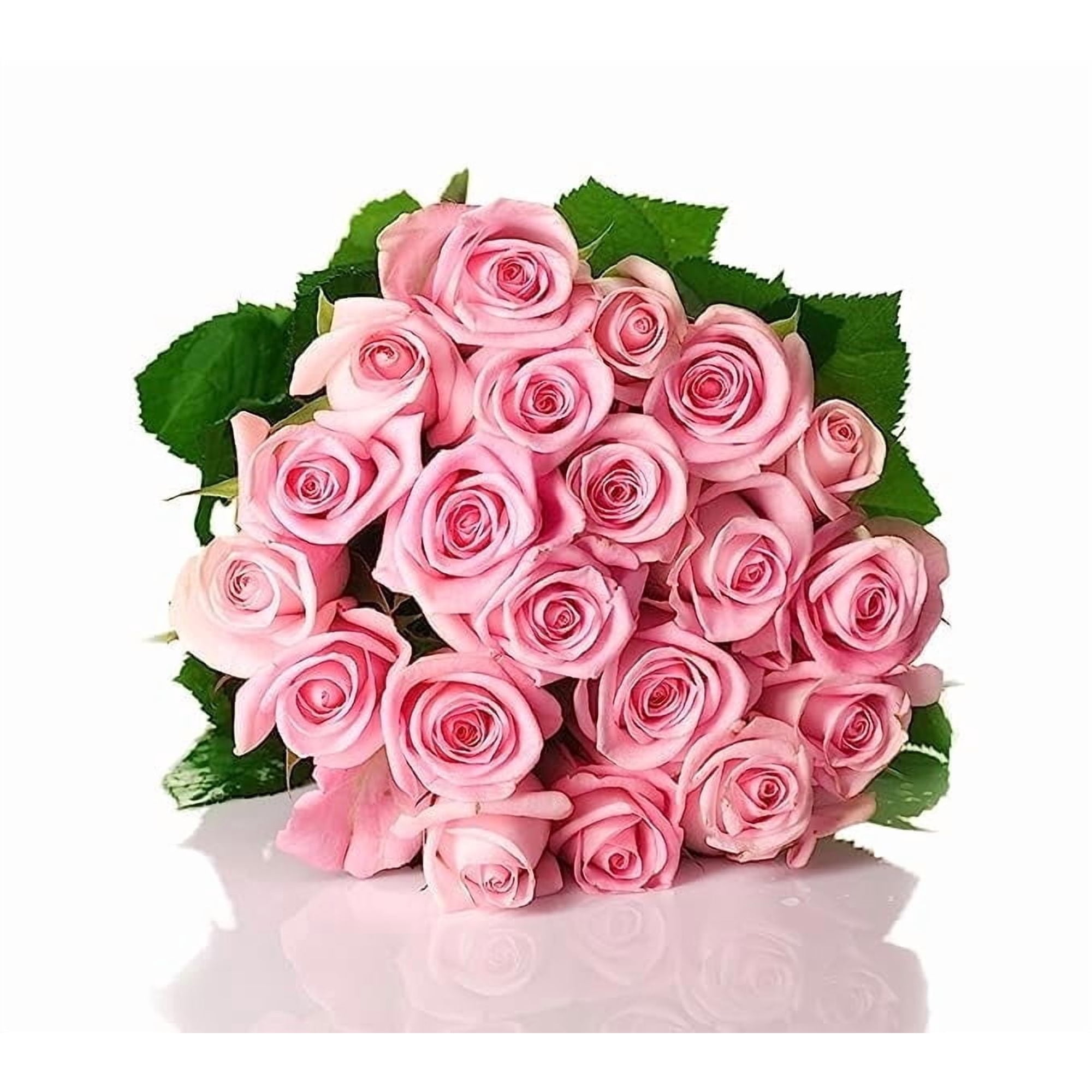 KaBloom : Bouquet of Fresh 18 Pink Roses, Next-Day Delivery, Gift for all occasions