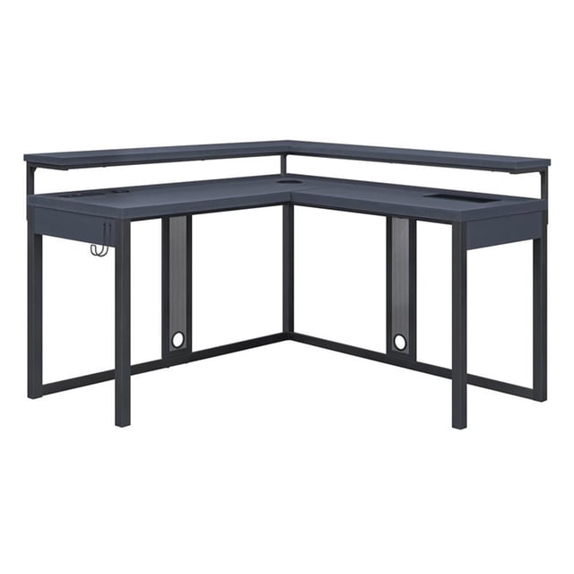 Loadout L/Shape Gaming Desk in Black Steel Metal