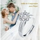 thumbnail image 2 of Anillo De Compromiso Plata 925 Para Mujer Ajustables Promesa Modelo Plateado, 2 of 4