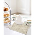 thumbnail image 4 of Beige Flowers Kitchen Dish Towels for Drying Dishes Set of 3, Spring Floral Farmhouse Retro Art Waffle Weave Microfiber Hand Tea Bathroom Towels Quick Dry & Absorbent Towel 12x12, 4 of 7