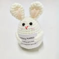 thumbnail image 5 of HAHDAXIA Handmade Crocheted Frog Toy Doll Crochet Animal Positive with Encouraging Card Funny Knitting Rabbit Pig Owl for Kids A, 5 of 5
