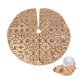 thumbnail image 1 of 48 Inch Christmas Tree Skirt Xmas Soft Cover Mat Decor,Gold, 1 of 5