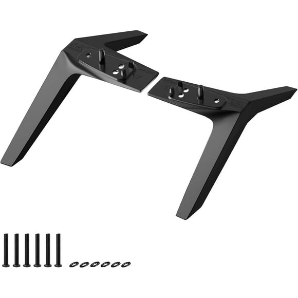 Metal Legs for LG TV Stand, for LG 75" TV Legs 75UJ6500 75UJ6470 75UJ6470UC 75UJ657A 75UJ657AUB 75UJ6570A 75UJ6450 75UJ6450-UD 75UJ6520 75UN7370PUC MAM643664 MAM643869 AAN75791405 with Screw