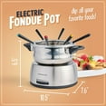 Nostalgia FPS200 6Cup Stainless Steel Electric Fondue Pot